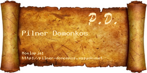 Pilner Domonkos névjegykártya